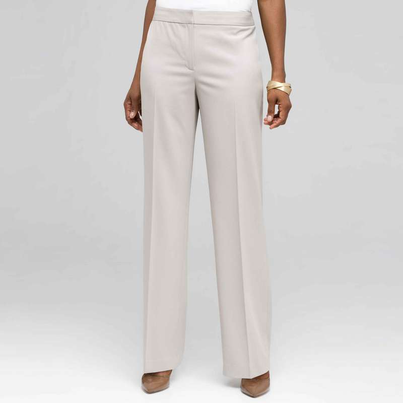 Flat Front Pant, Cement, large image number 0